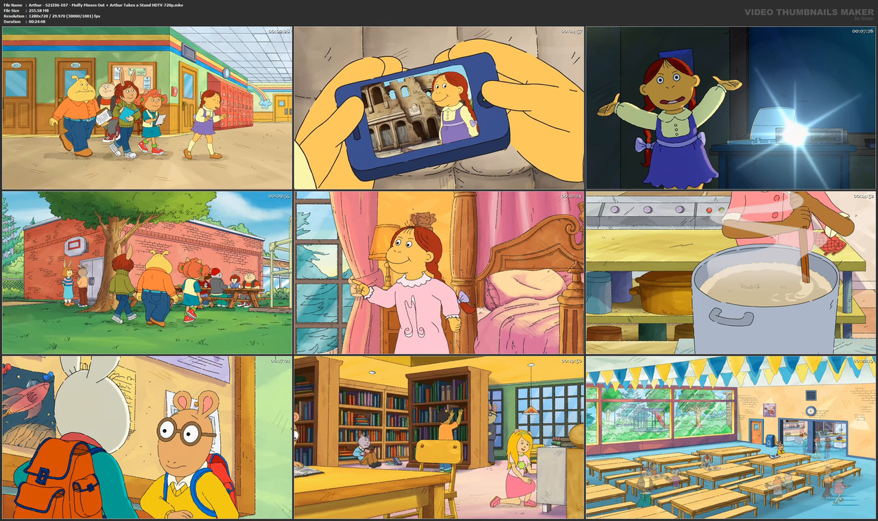 Arthur - S21E06-E07 - Muffy Misses Out   Arthur Takes a Stand HDTV-720p.mkv