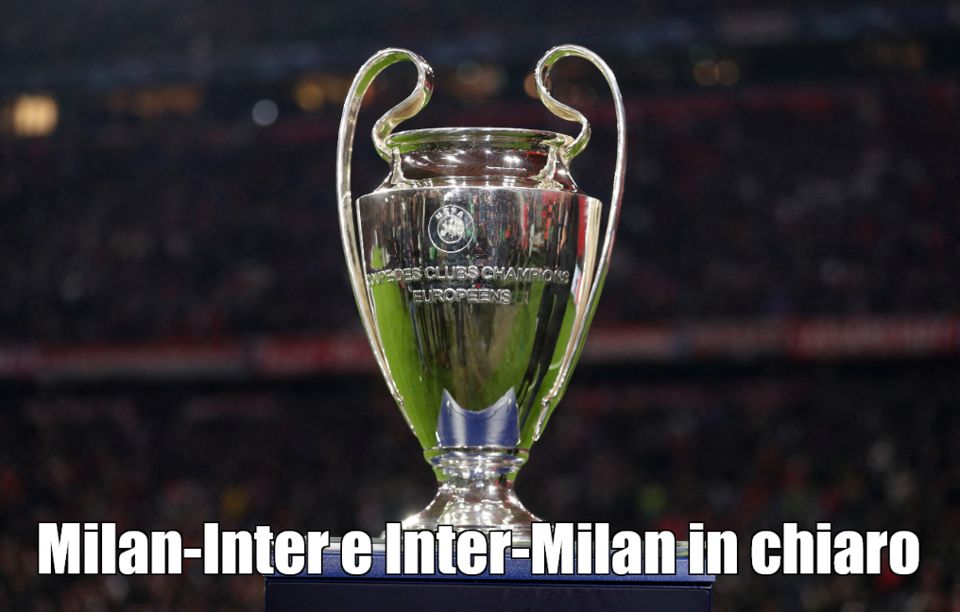 semifinali champions league milan inter e inter milan in streaming in chiaro