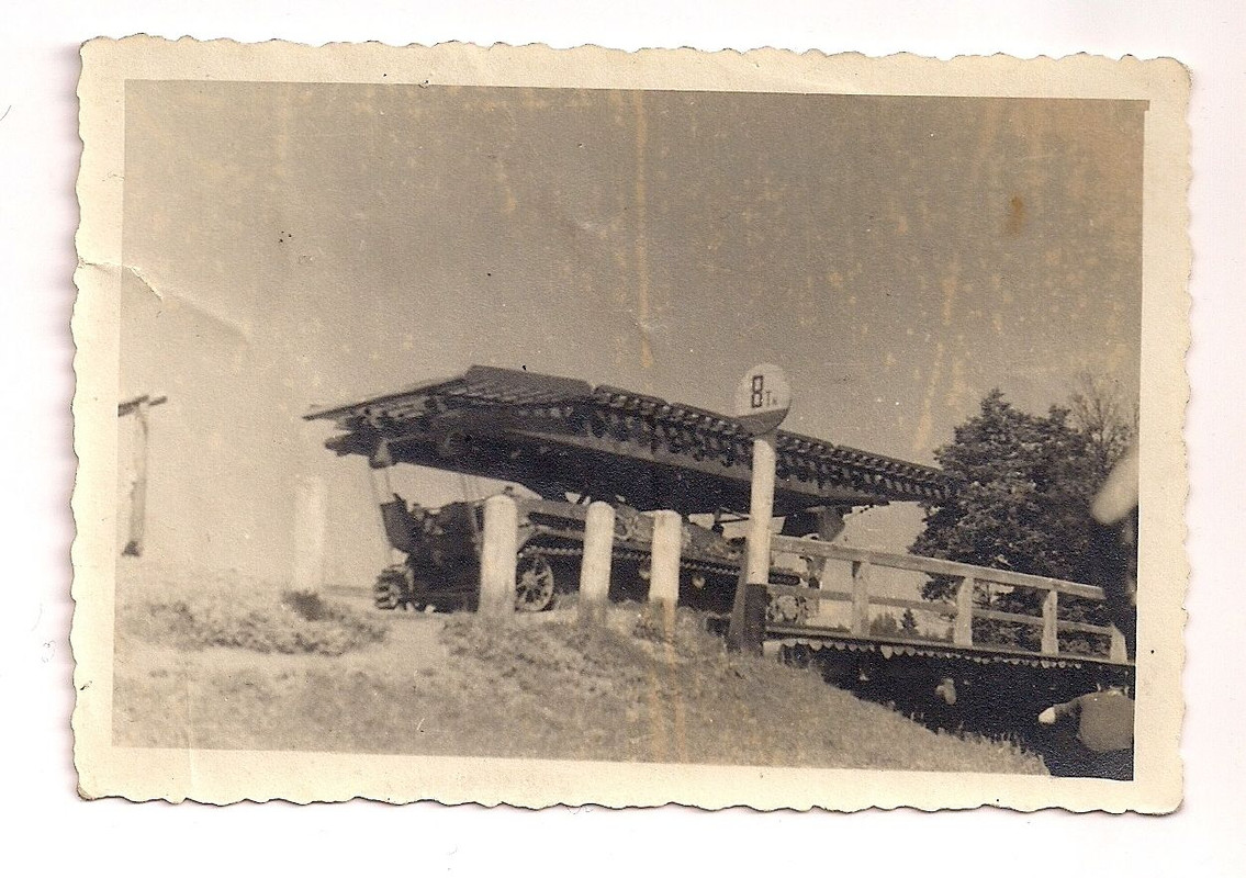 orig. Foto Panzer Brückenlege Panzer Fahrgestell