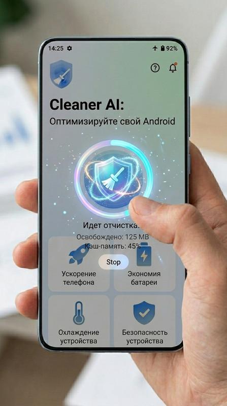 Cleaner AI — очистка кэша