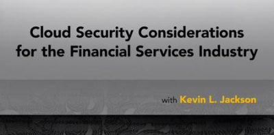 Cloud Security Considerations for the Financial Services Industry