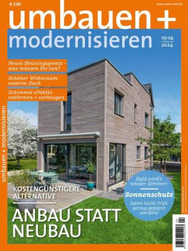 Cover: Umbauen und Modernisieren Magazin März-April No 03-04 2024