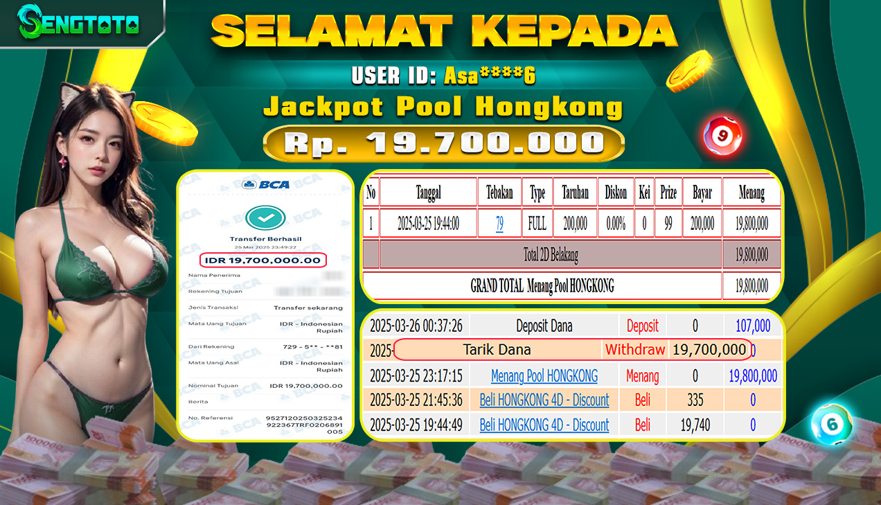 BUKTI PEMBAYARAN TOGEL POOLS HONGKONG
