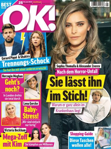 Cover: Ok! Frauenzeitschrift No 25 vom 15  Juni 2022