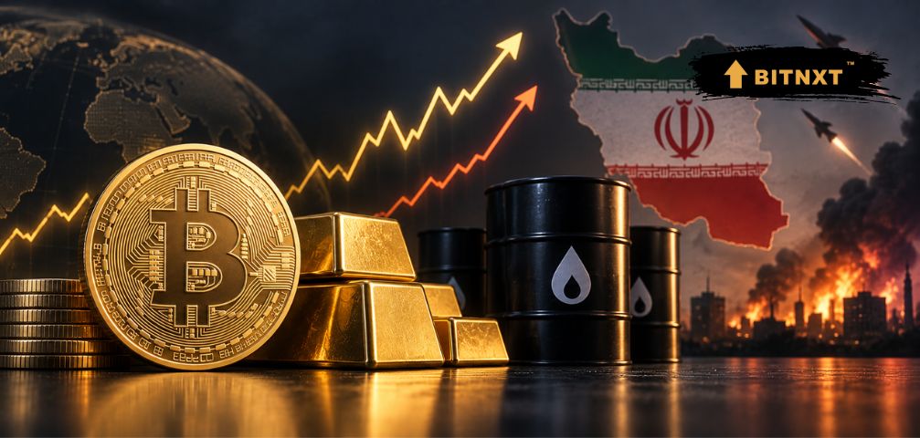 Bitcoin Tracks Gold as Oil Tops $100 on Iran Strikes