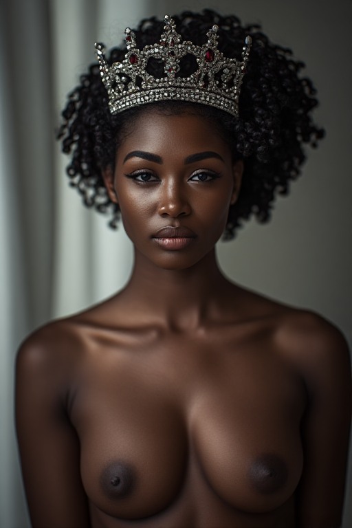 Naked-ebony-Queen-crown-soft-f-(26)