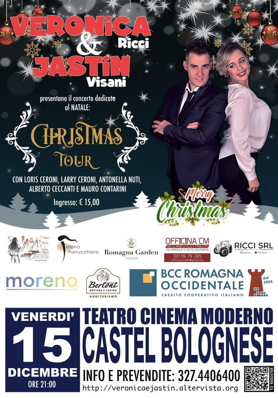 “Christmas Tour” il concerto dedicato al Natale, venerdì 15 dicembre al Cinema Teatro Moderno