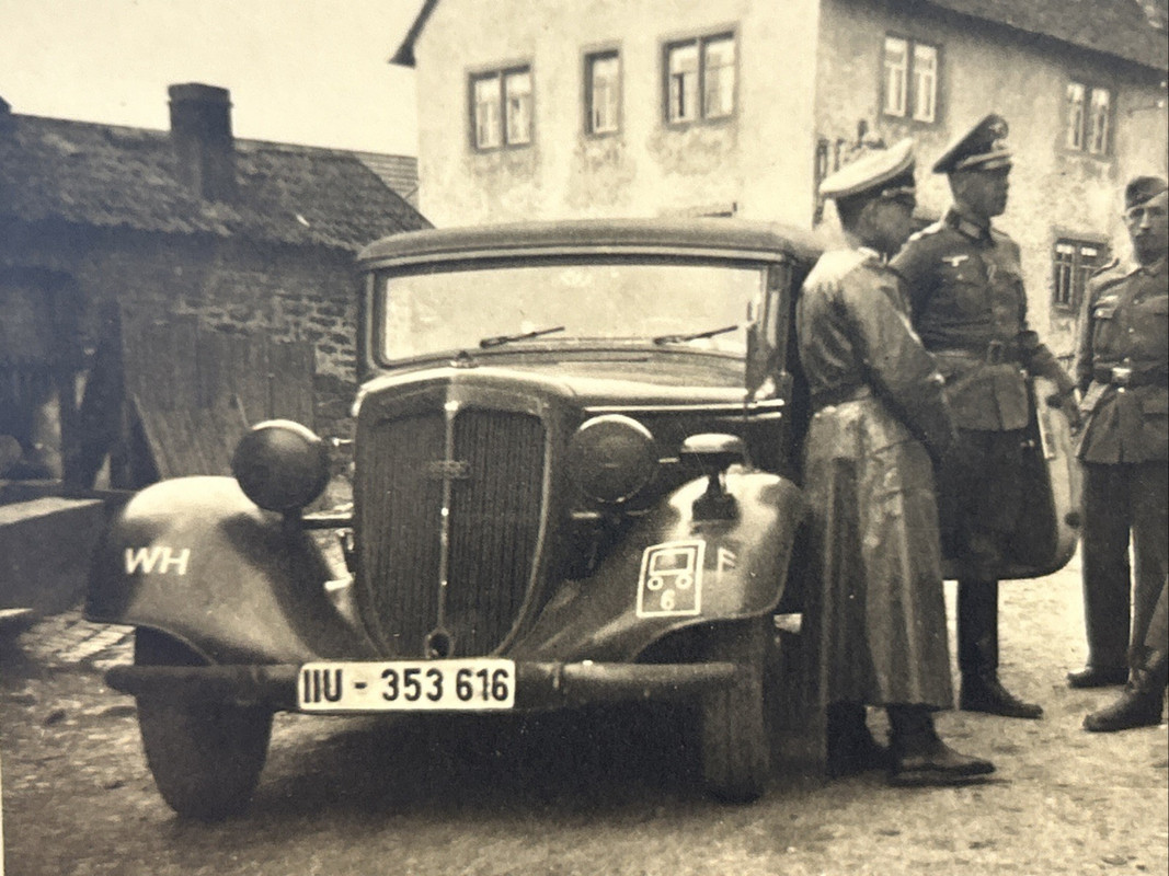 Foto Wk2 Wehrmacht Fahrzeug Lkw Pkw Auto Soldat Front Kampf (2)