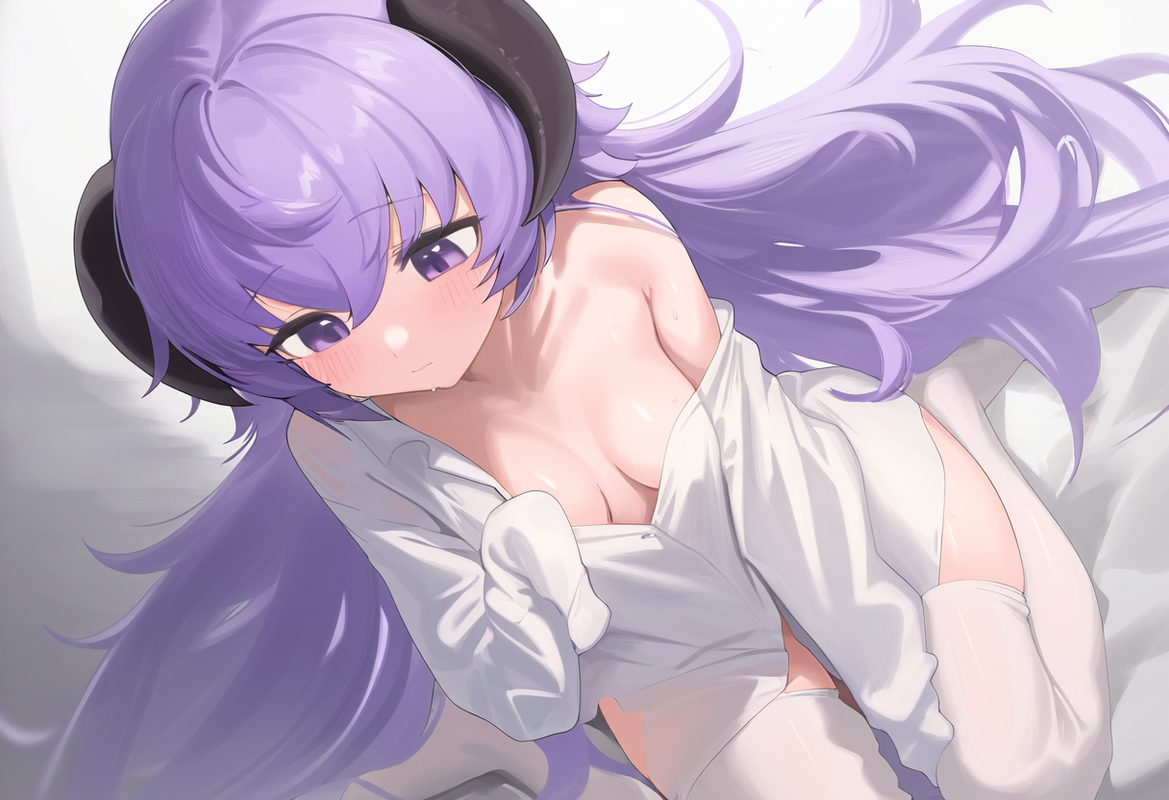 1girl, {{hanyuu}}, mikozin, NDGD, ohlia, {kobayashi ritz}, reoen, looking down,  s-3453204503