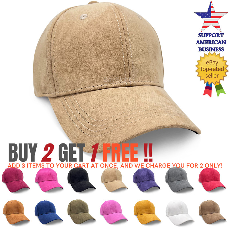 Baseball Cap suede adjustable dad Hat