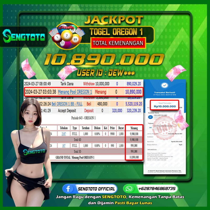 BUKTI PEMBAYARAN TOGEL OREGON 1
