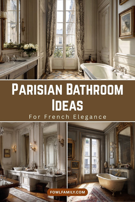 17 Parisian Bathroom Ideas for French Elegance