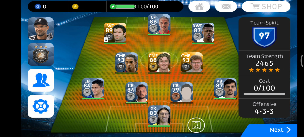 PES 2018 Mobile Champions League MOD screenshot 1