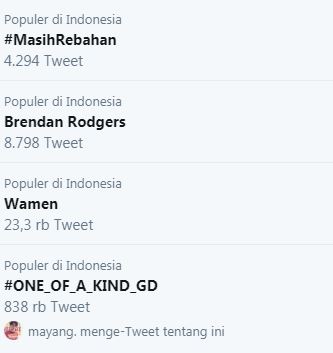 G Dragon Bigbang jadi Trending Twitter