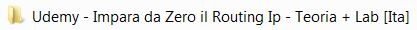 Udemy Impara da Zero il Routing Ip Teoria Lab Ita