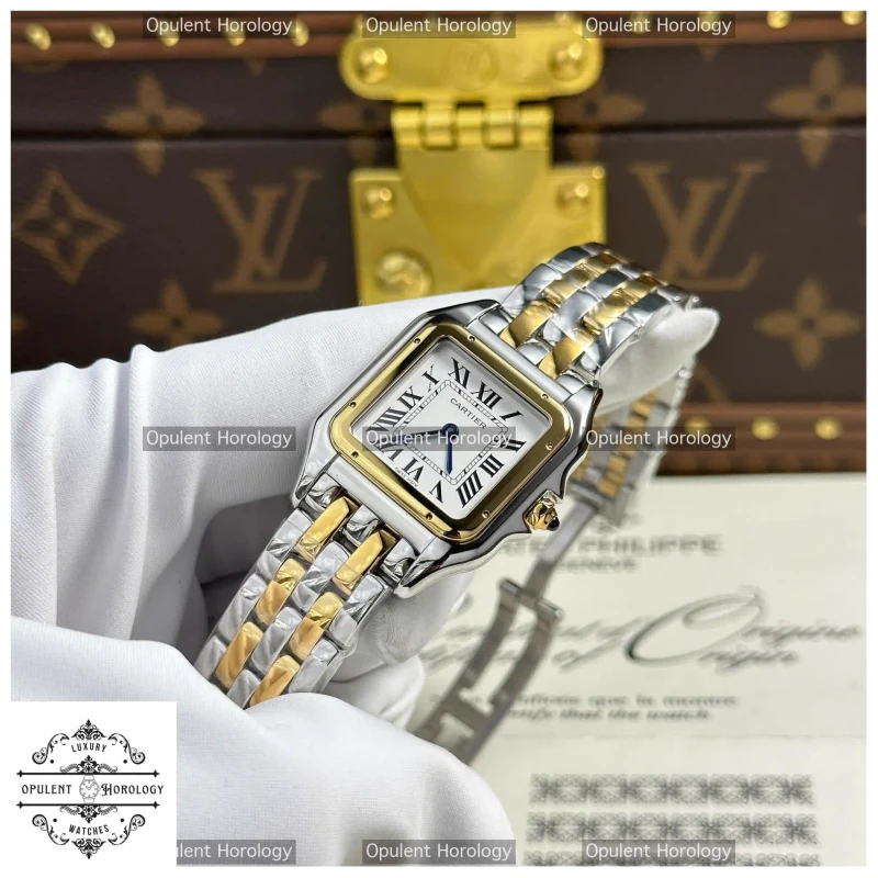 Luxury Cartier Panthere 1:1 Replica | White Dial, Metal Bracelet