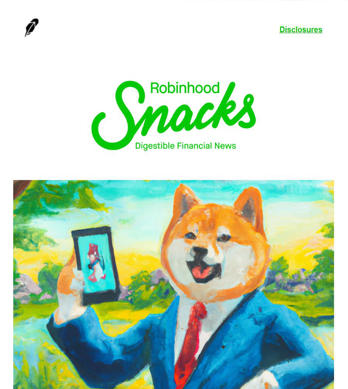 Robinhood Snacks Newsletter