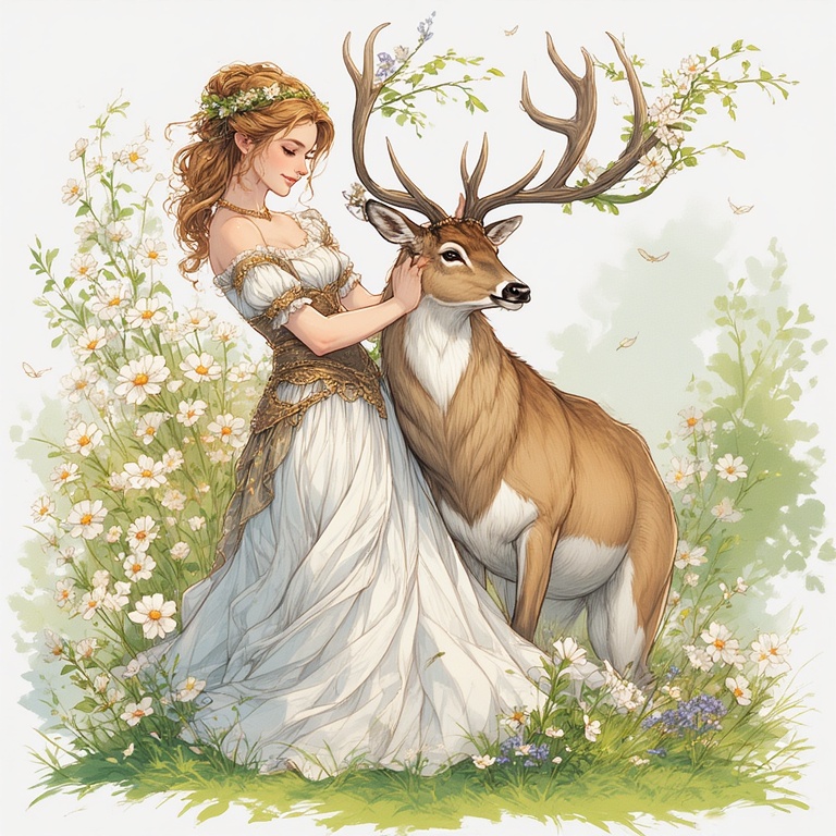 Diana-with-a-Stag-concept-art-7