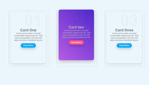 Card hover animado futurístico