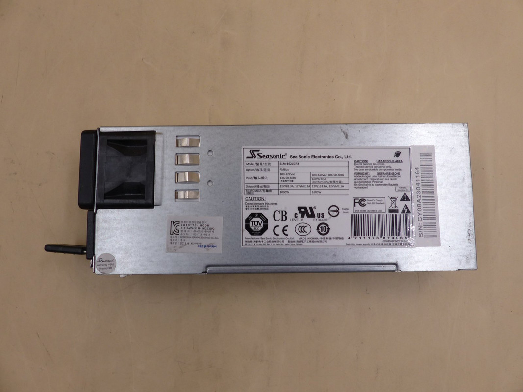 SEASONIC S1M-162CGP2 SERVER POWER SUPPLY 1000W