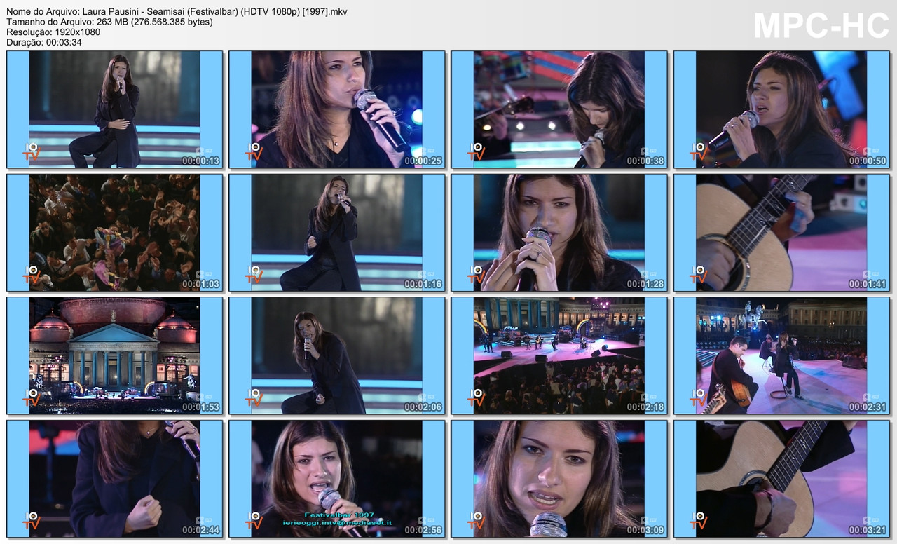Laura Pausini - Seamisai (Festivalbar) (HDTV 1080p) [02.09.1997]