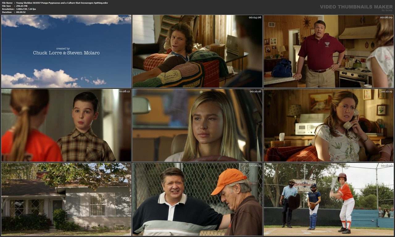 Young Sheldon S03E07 Pongo Pygmaeus and a Culture that Encourages Spitting.mkv