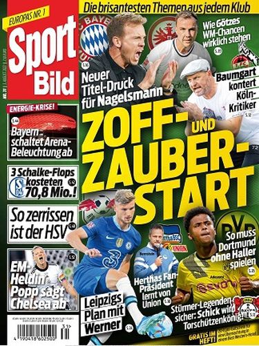 Cover: Sport Bild Magazin No 31 vom 03 August 2022 Cover: Sport Bild Magazin No 31 vom 03 August 2022