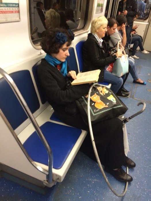 Вот такие забавных людей можно встретить в метро