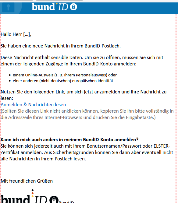 Nachricht MJP
