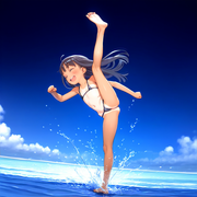 120018161_p25 loli, flat-chested and hairless, bikini ⁄ マイクロビキニではしゃぐ女の子 - momomon