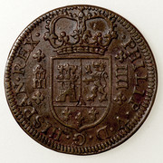 4 maravedís Felipe V Segovia 1719. PAS5678