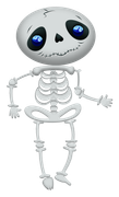 Halloweenpumpkitdnskeleton