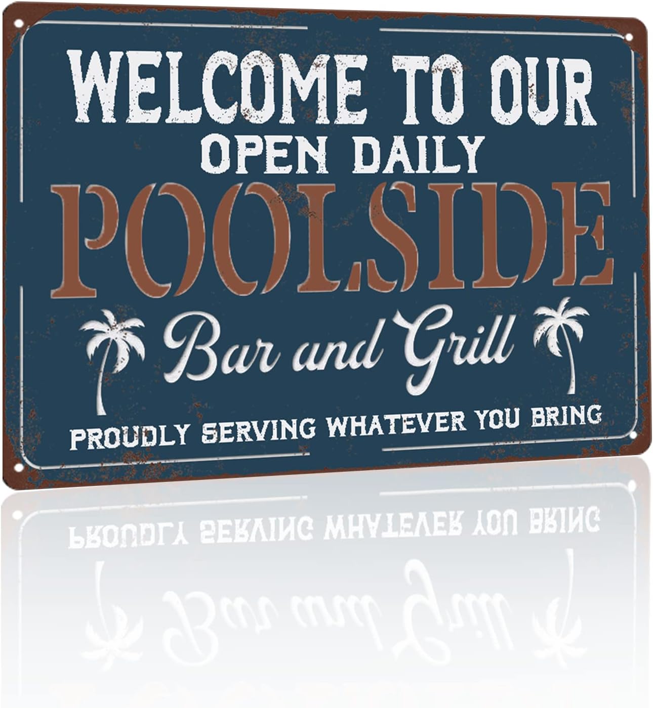Gocolt Pool Sign Welcome to the pool sign, pool party decoration ...