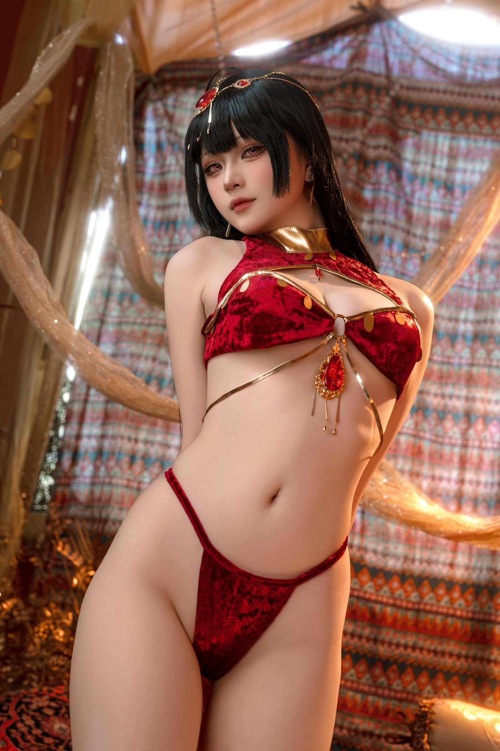 屿鱼 Yuyu 大凤 舞娘 新年特典 Cosplay 写真集（50P｜449MB）插图2