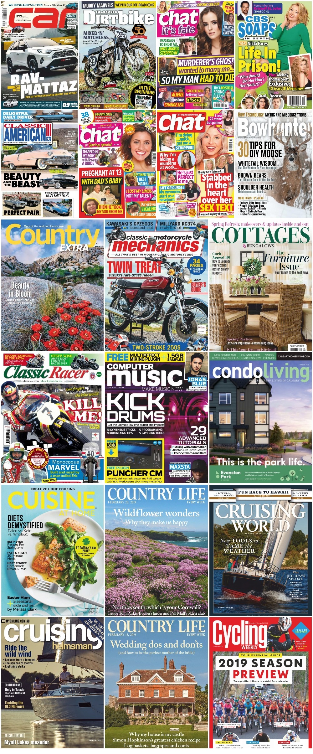 200 Assorted Magazines - February 26 2019 200 Assorted Magazines - February 26 2019