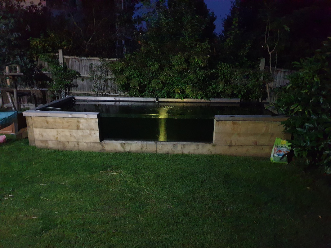 New 5m x 1.8m sleeper pond with window Your Pond Forum Pond Life