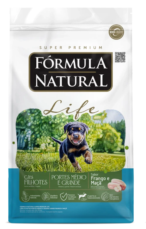 Fórmula Natural Life Filhotes Média e Grande 15kg