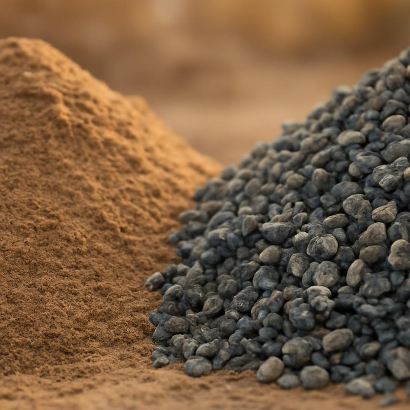 Заполнители для бетона М350: песок и щебень различных фракций