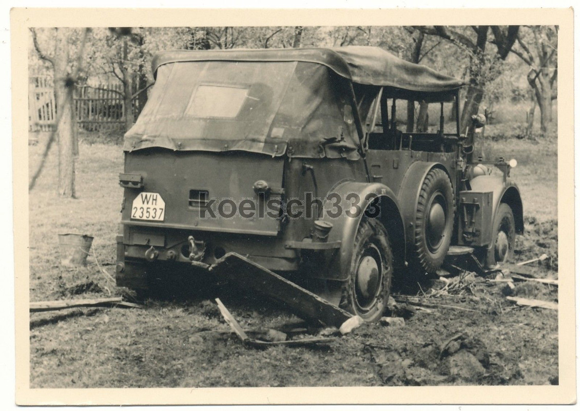 Einheits PKW Kübelwagen Kfz Ausrüstung Wehrmacht