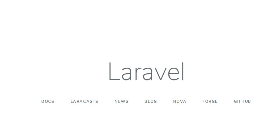Laravel 5.8 預設首頁