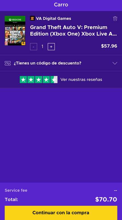 Eneba: Grand Theft Auto V: Premium Edition (Xbox One) Xbox Live Key ARGENTINA 
