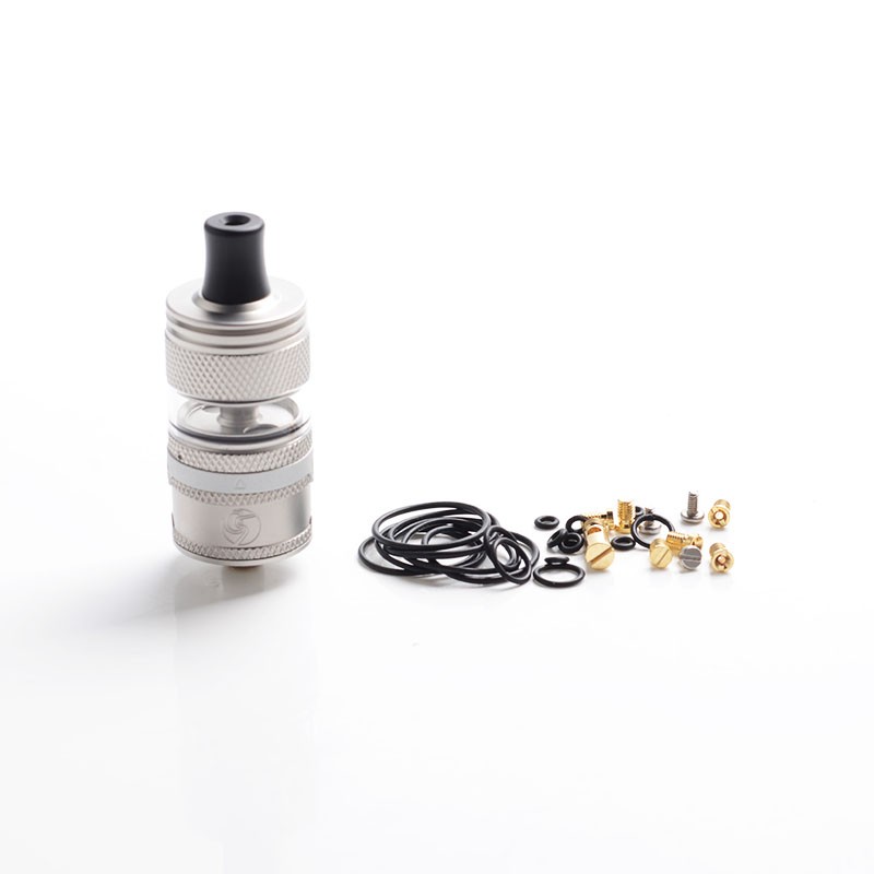 Authentic Auguse Era Mtl Rta Rebuildable Tank Atomizer Matte Silver Stainless Steel Glass 3ml 22mm Diameter Fasttech Mobile