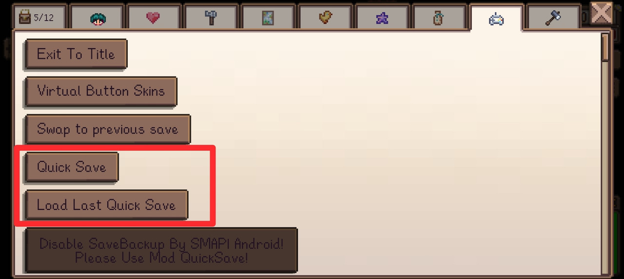 QuickSave with SpaceCore