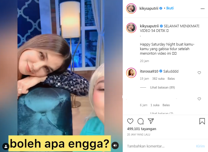 Kiky Saputri meminta restu Luna Maya