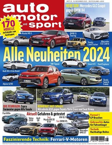 Cover: Auto Motor und Sport Magazin No 25 vom 16  November 2023