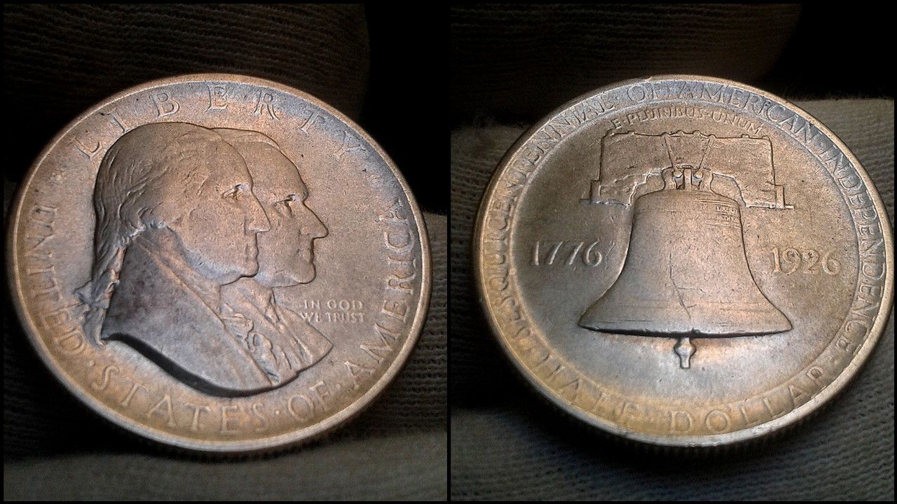 Half Dollar de 1926, sesquicentenario de Independencia. USA. Polish-20230628-192311036