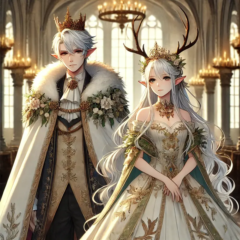 DALL-E-2025-01-26-19-45-53-An-anime-style-depiction-of-an-older-king-and-queen-with-elf-ears-and-a.webp