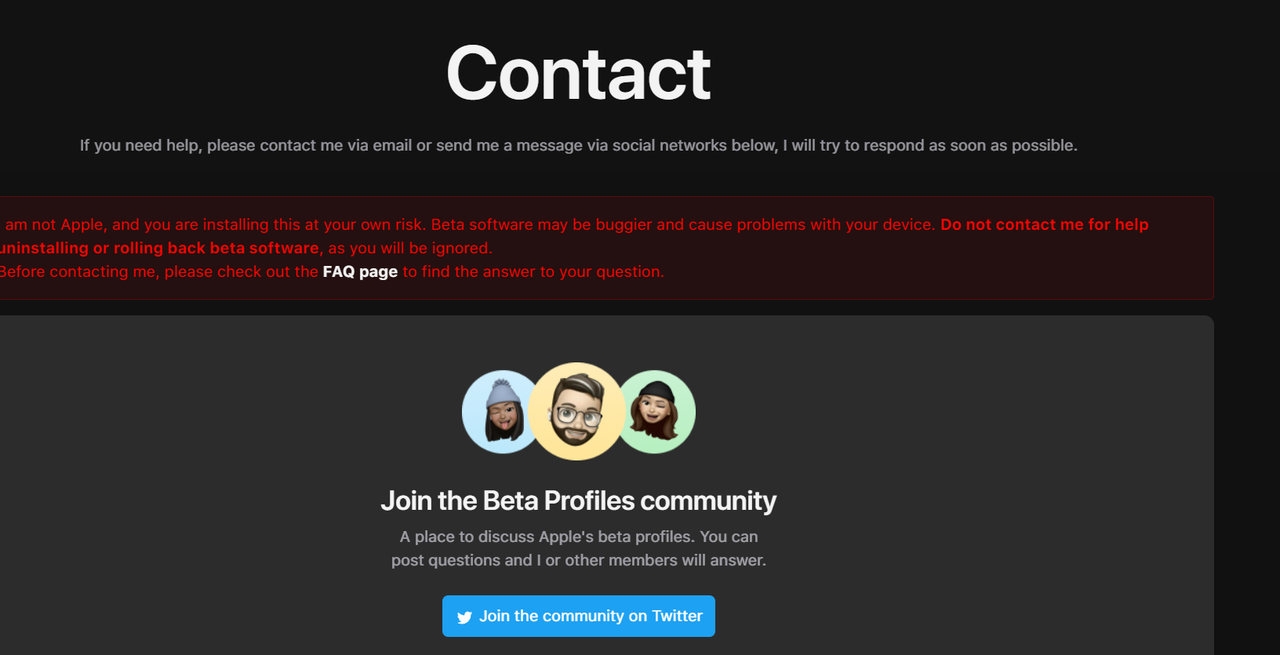 different looking font beta profile