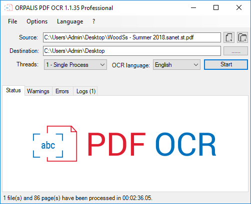 ORPALIS PDF OCR v1.1.35 Professional