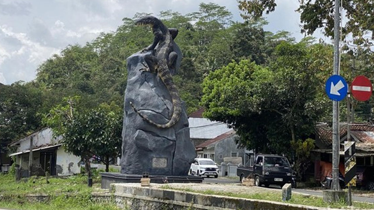 Patung Biawak Wonosobo Dianggap Asli
